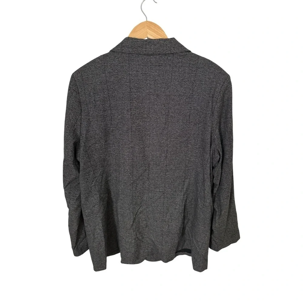 Matty M Ladies Classic Charcoal Dark Gray Classic Blazer NWT Size XXL